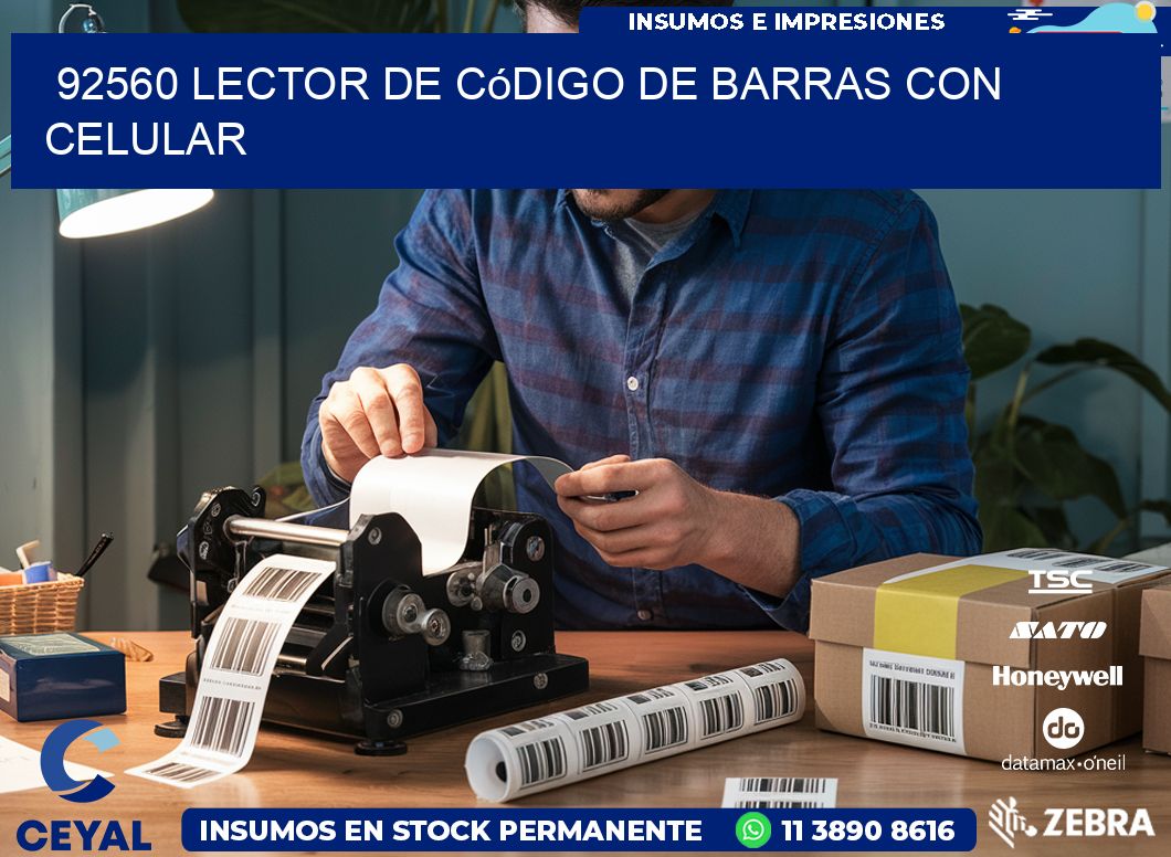 92560 Lector de código de barras con celular