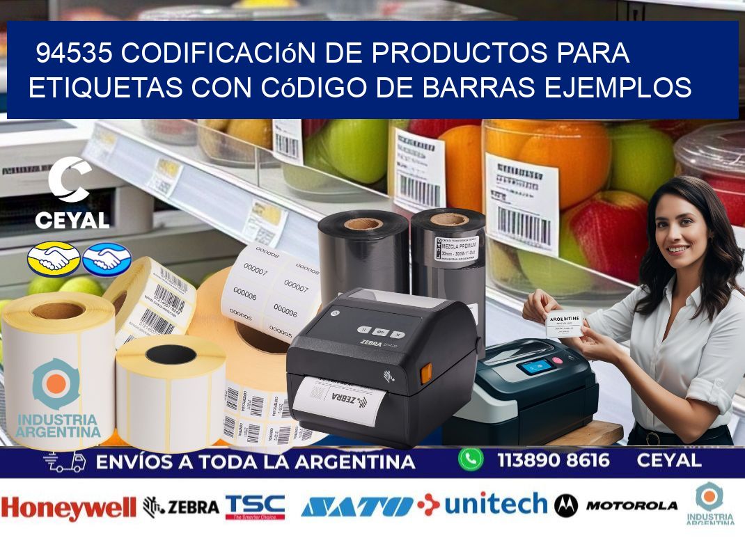 94535 Codificación de productos para etiquetas con código de barras ejemplos