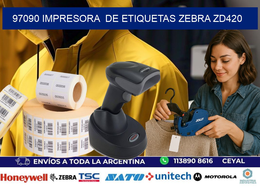 97090 impresora de etiquetas Zebra ZD420