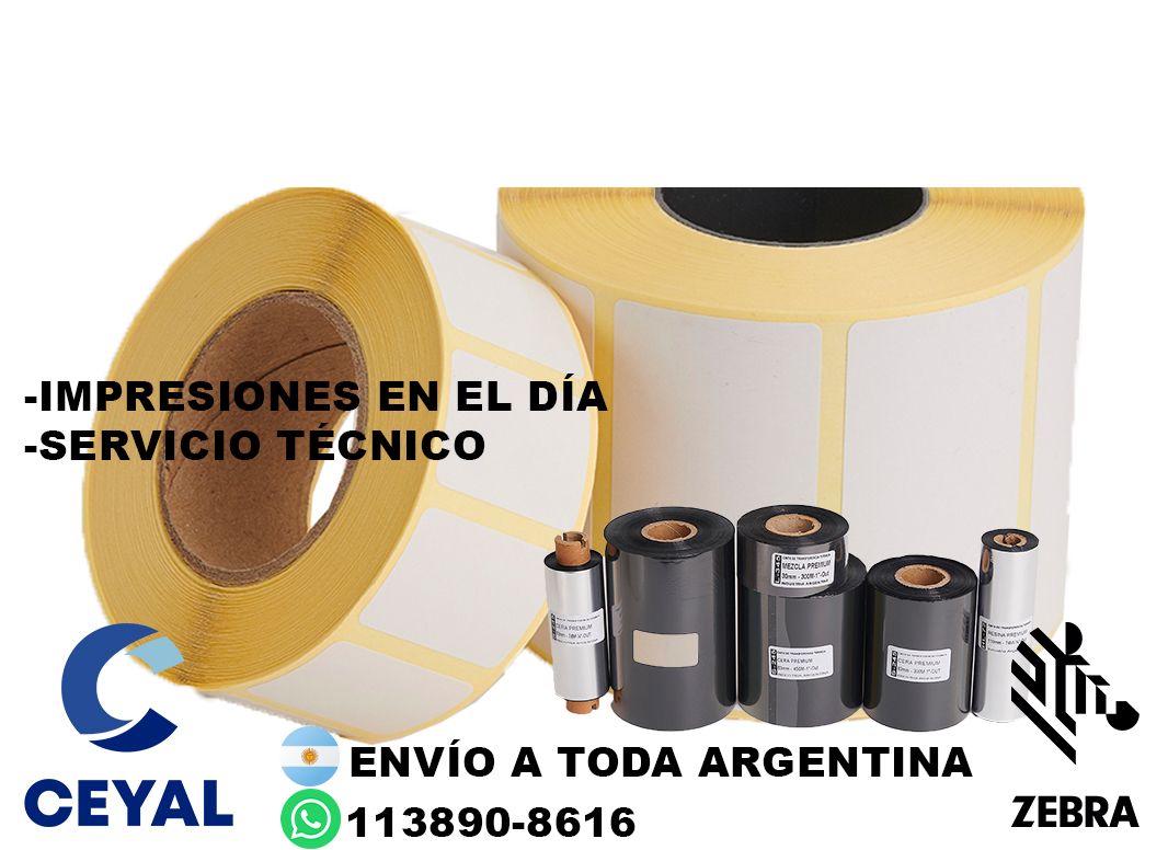 impresora zebra zd421 + 24490 etiquetas + ribbon