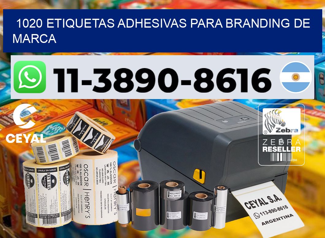 1020 Etiquetas adhesivas para branding de marca