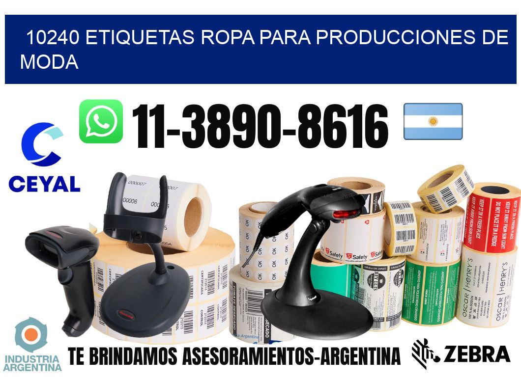 10240 Etiquetas ropa para producciones de moda