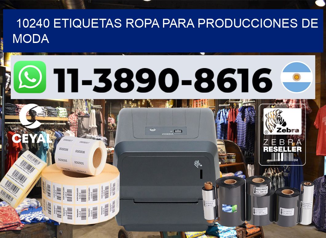 10240 Etiquetas ropa para producciones de moda