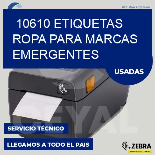 10610 Etiquetas ropa para marcas emergentes