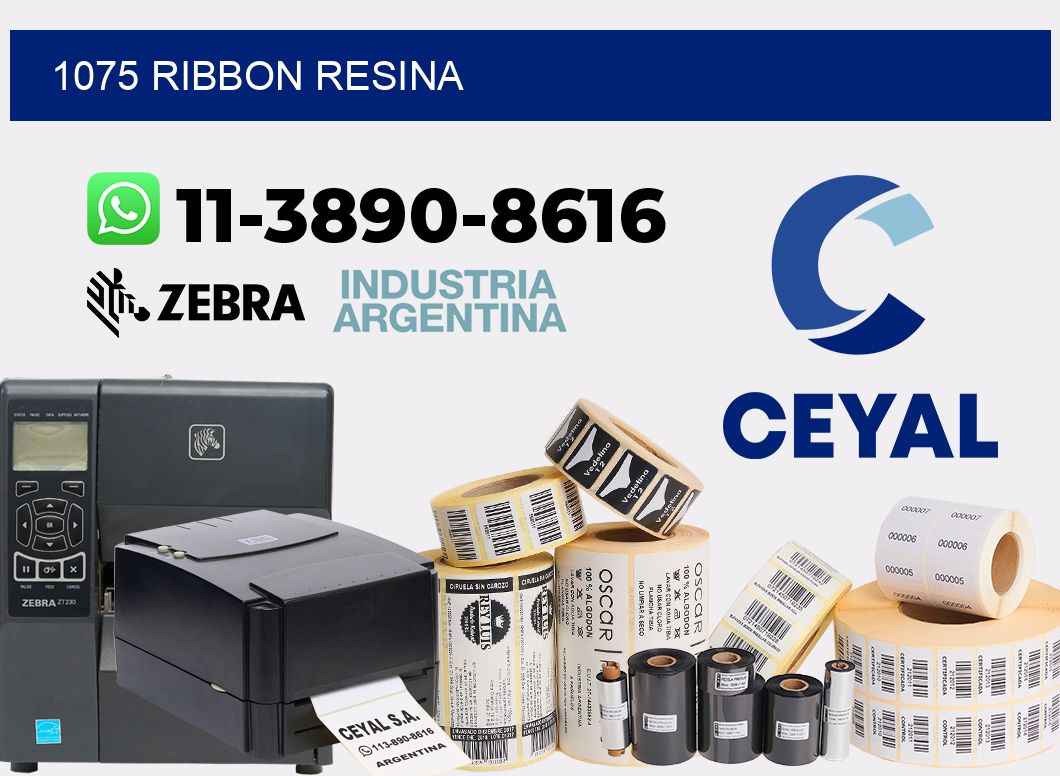 1075 ribbon resina
