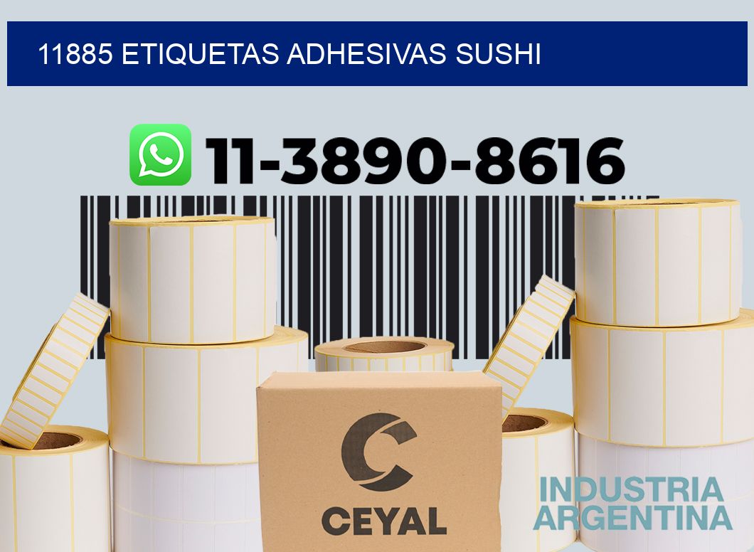 11885 etiquetas adhesivas sushi