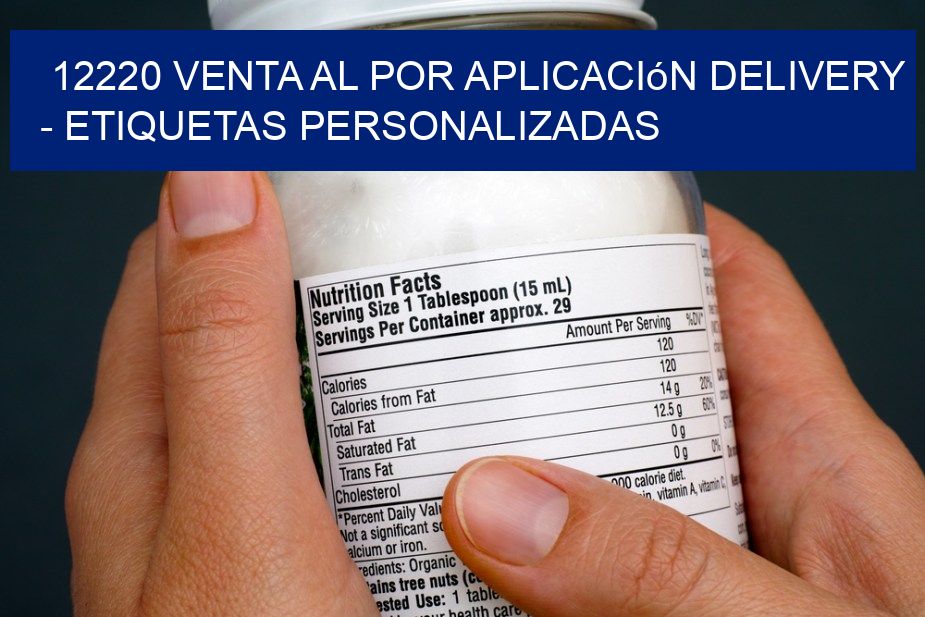 12220 Venta al Por Aplicación delivery - Etiquetas Personalizadas