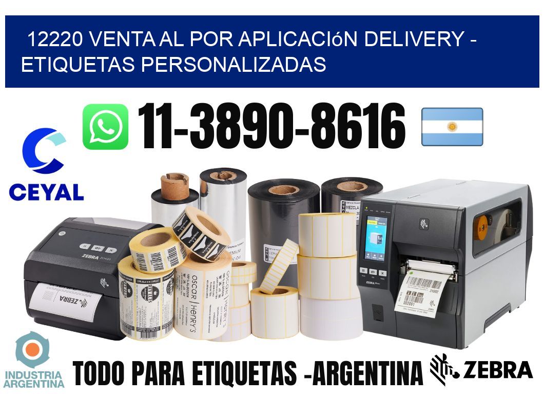 12220 Venta al Por Aplicación delivery - Etiquetas Personalizadas
