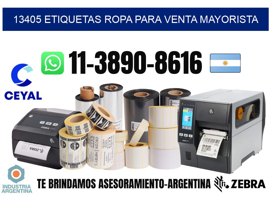 13405 Etiquetas ropa para venta mayorista