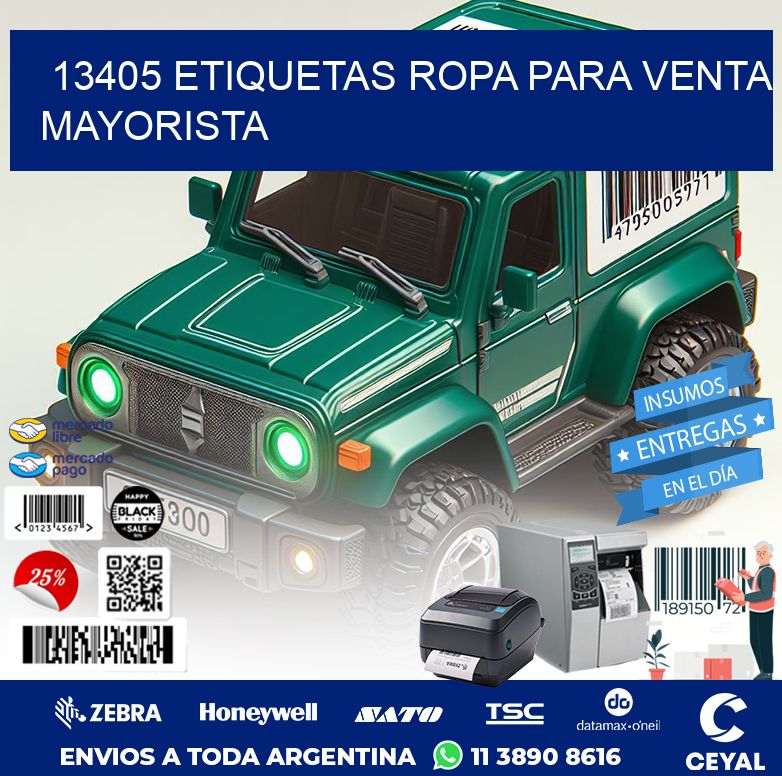 13405 Etiquetas ropa para venta mayorista