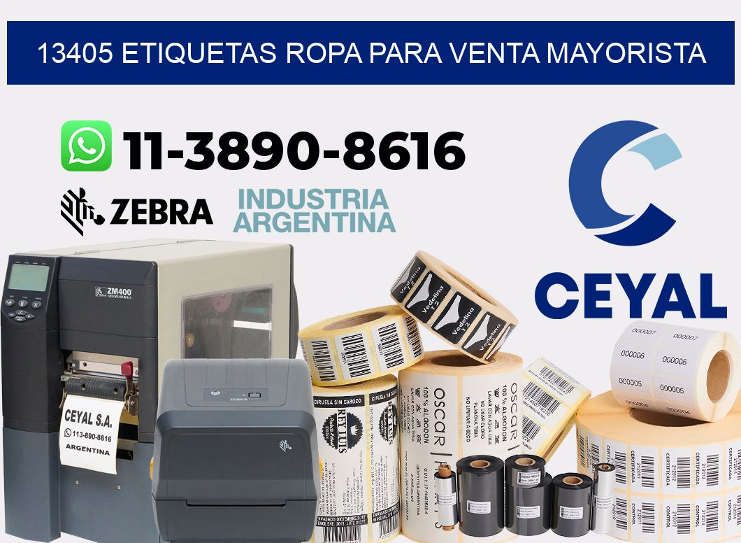 13405 Etiquetas ropa para venta mayorista