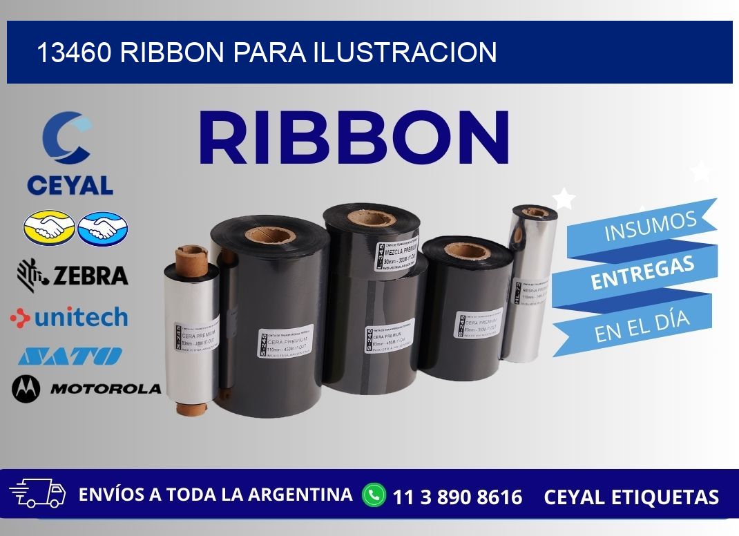 13460 ribbon para ilustracion