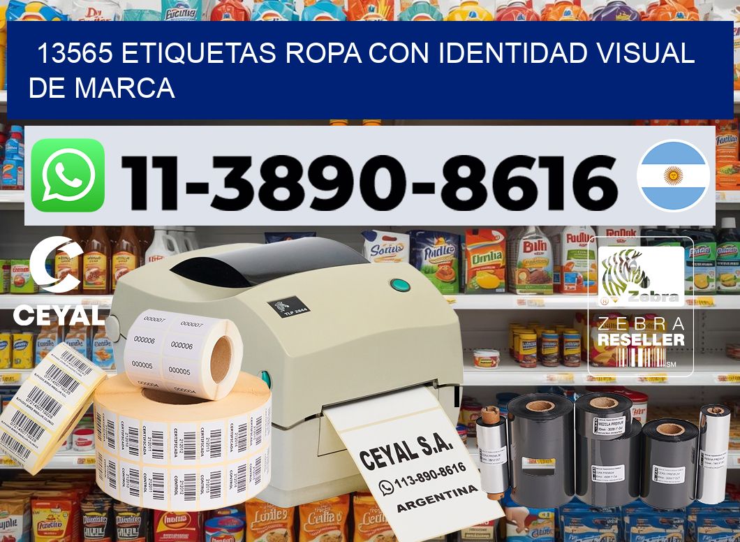 13565 Etiquetas ropa con identidad visual de marca