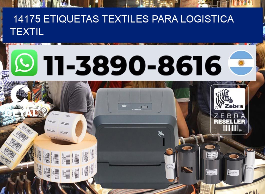 14175 Etiquetas textiles para logistica textil