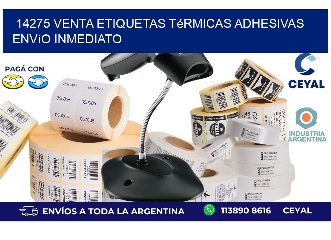 14275 venta etiquetas térmicas adhesivas envío inmediato