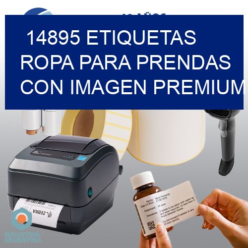 14895 Etiquetas ropa para prendas con imagen premium