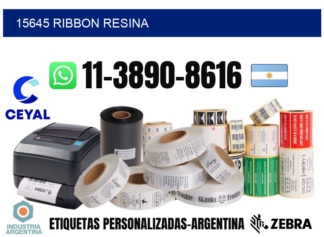 15645 ribbon resina