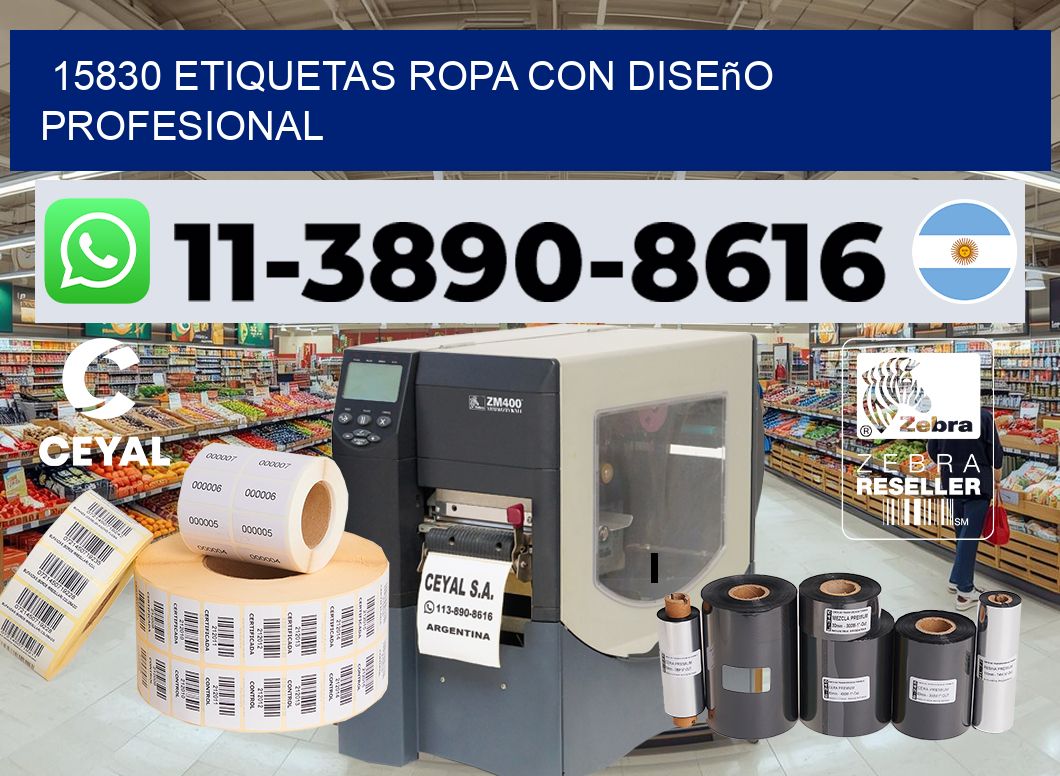 15830 Etiquetas ropa con diseño profesional
