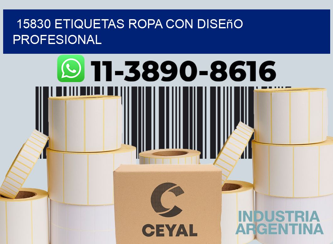15830 Etiquetas ropa con diseño profesional