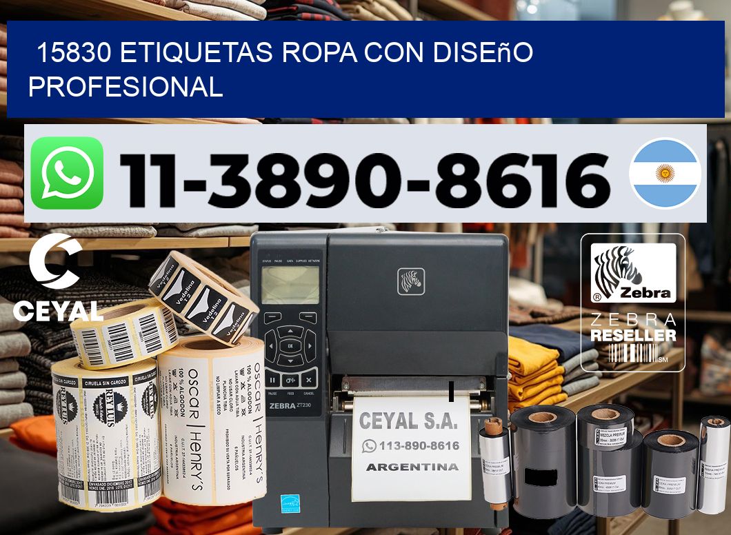 15830 Etiquetas ropa con diseño profesional