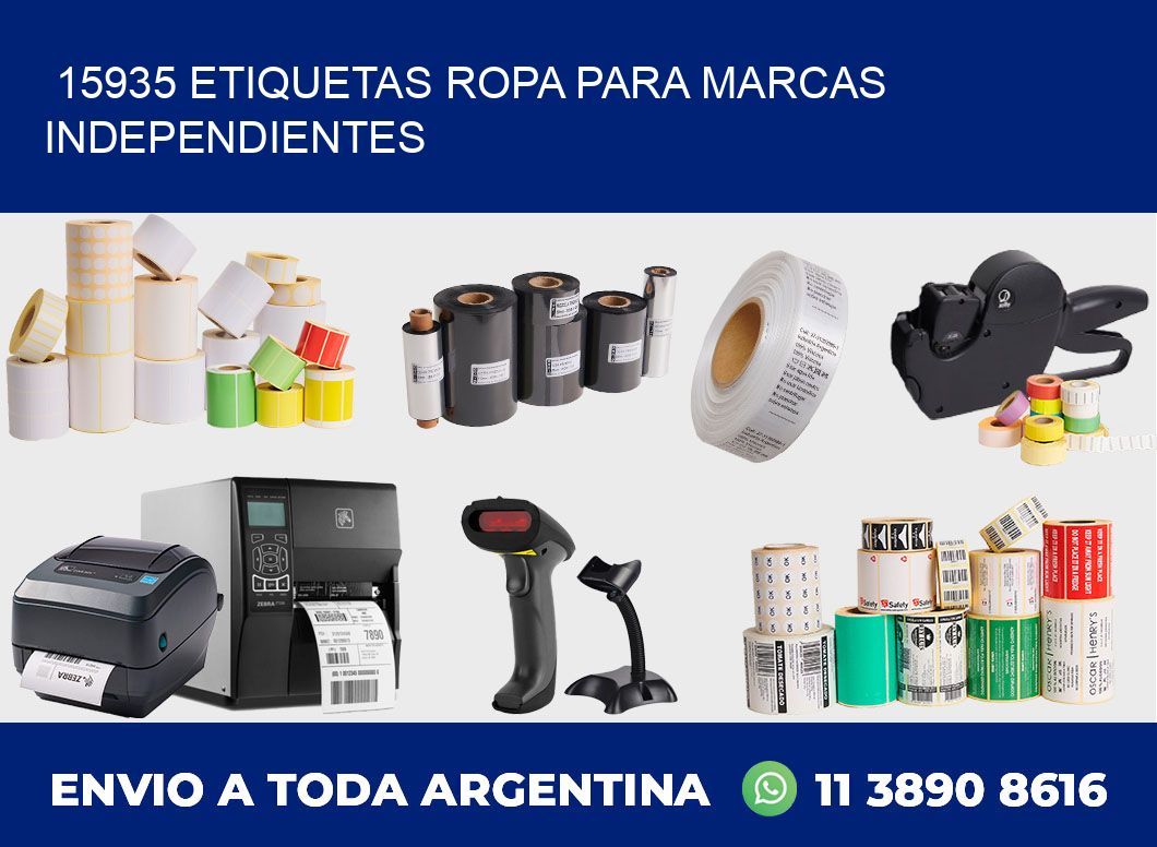 15935 Etiquetas ropa para marcas independientes