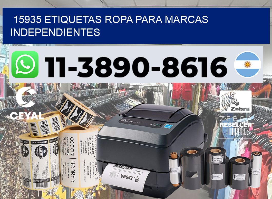 15935 Etiquetas ropa para marcas independientes