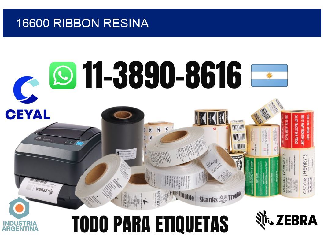 16600 ribbon resina