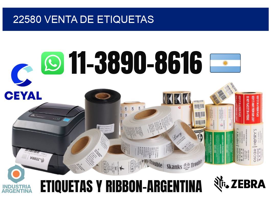 22580 venta de etiquetas