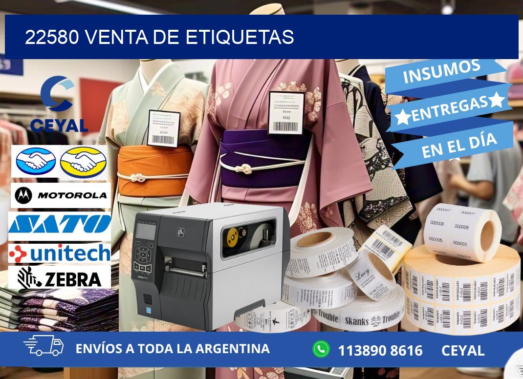 22580 venta de etiquetas