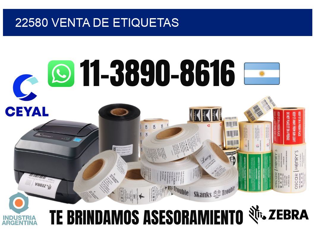 22580 venta de etiquetas