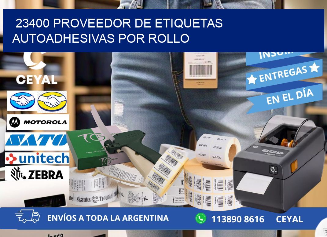 23400 proveedor de etiquetas autoadhesivas por rollo