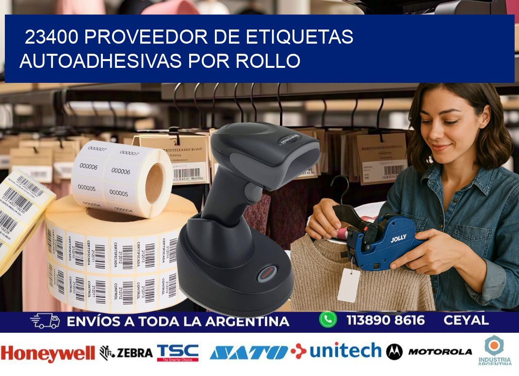 23400 proveedor de etiquetas autoadhesivas por rollo
