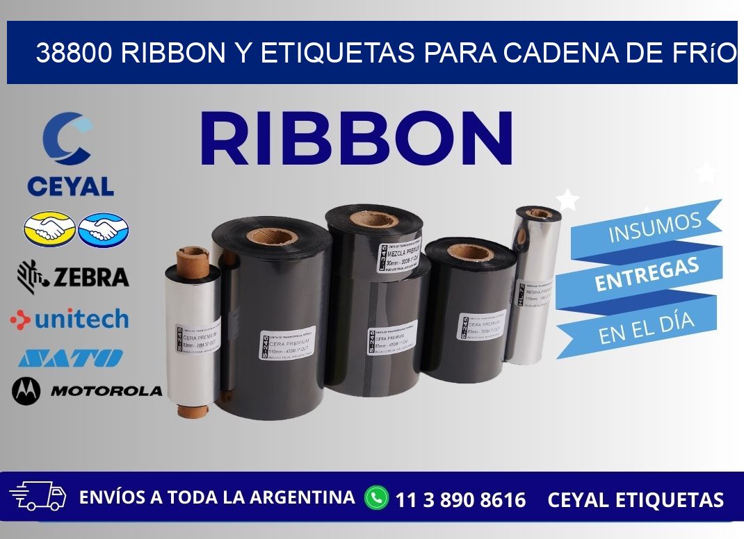 38800 ribbon y etiquetas para cadena de frío