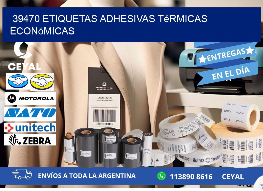 39470 etiquetas adhesivas térmicas económicas