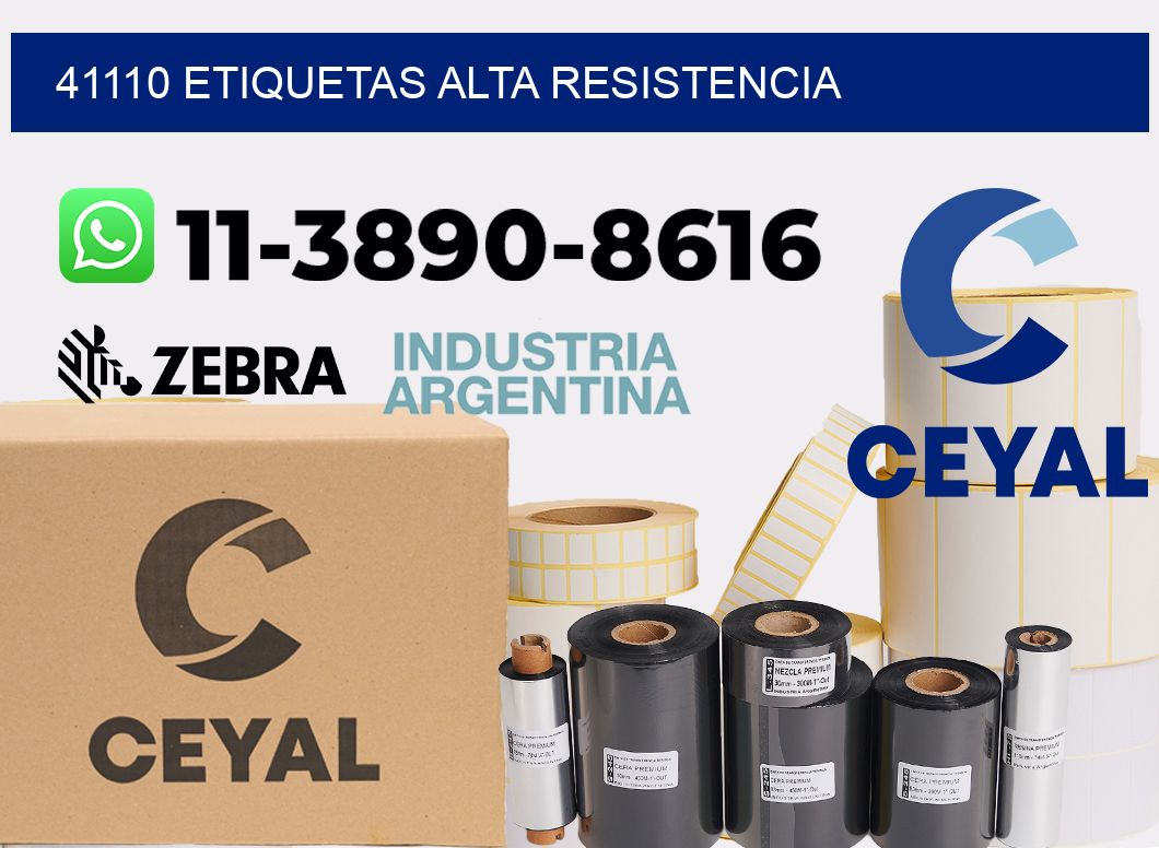 41110 etiquetas alta resistencia