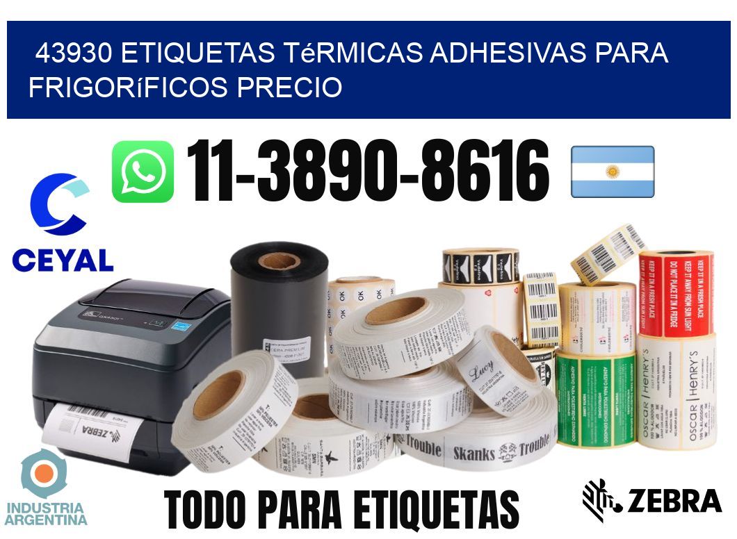 43930 etiquetas térmicas adhesivas para frigoríficos precio