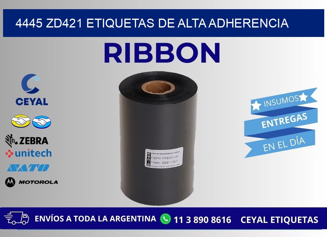 4445 zd421 etiquetas de alta adherencia