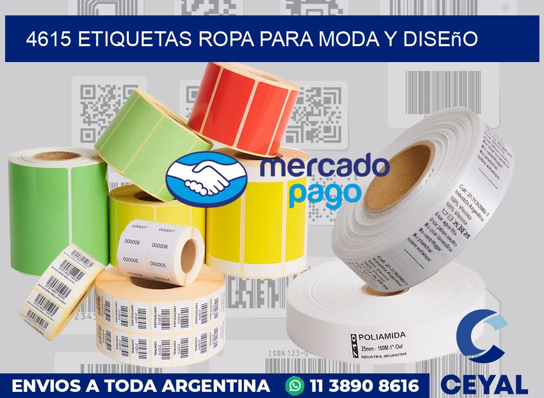 4615 Etiquetas ropa para moda y diseño