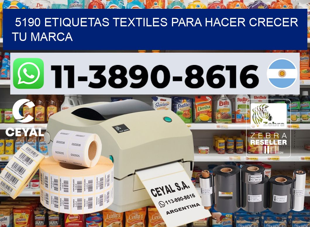 5190 Etiquetas textiles para hacer crecer tu marca