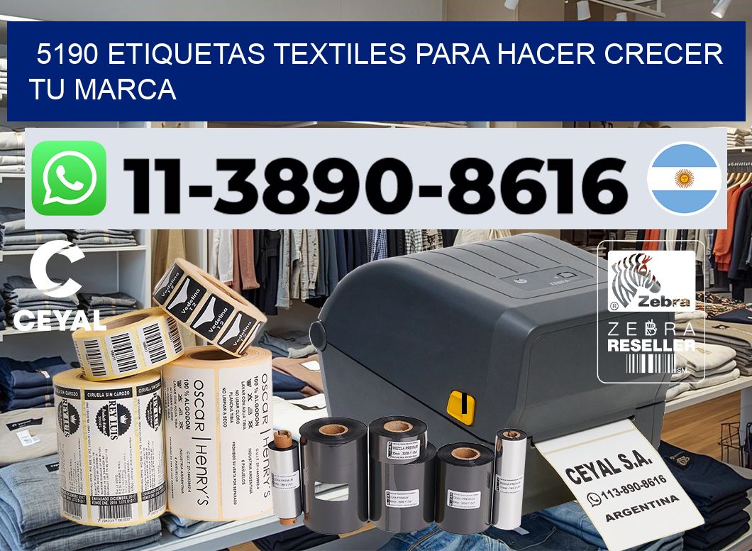 5190 Etiquetas textiles para hacer crecer tu marca