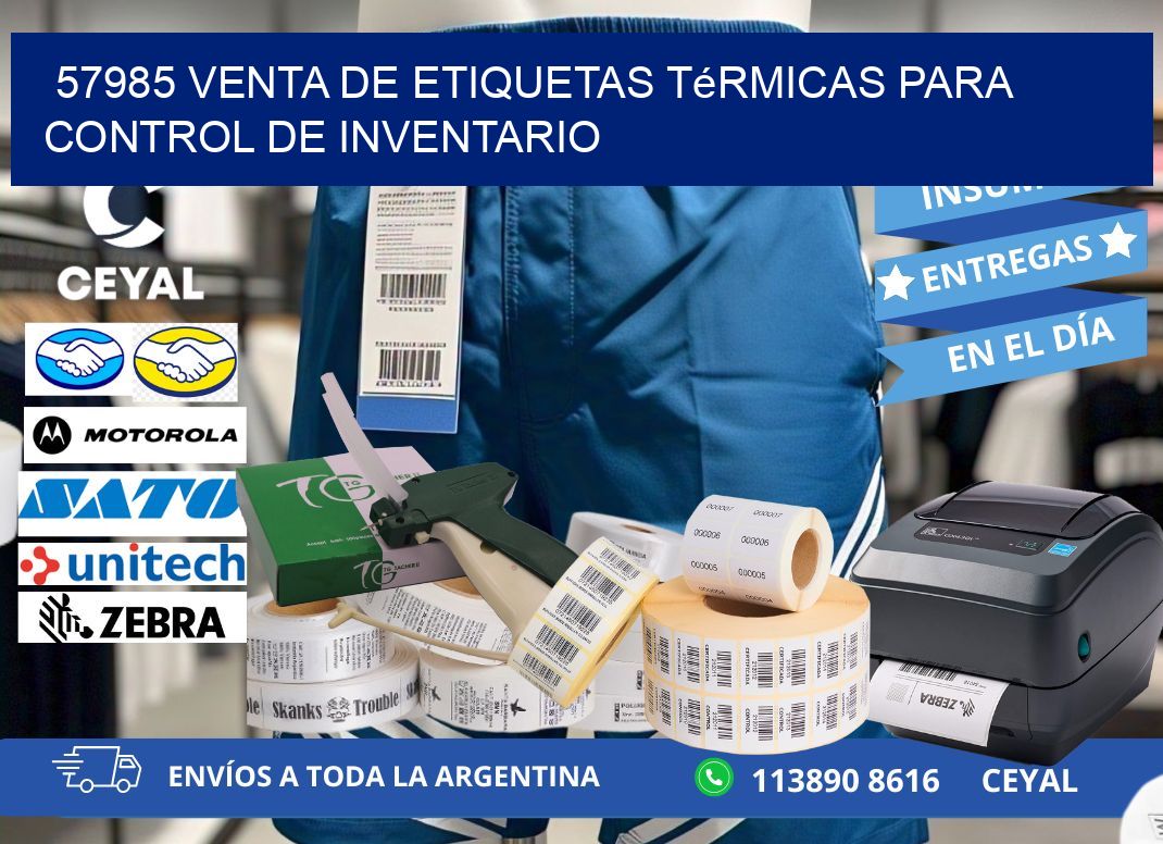 57985 venta de etiquetas térmicas para control de inventario