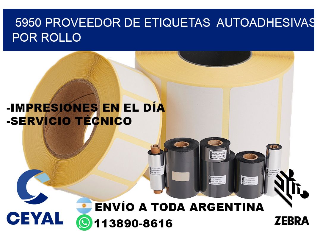5950 proveedor de etiquetas  autoadhesivas por rollo