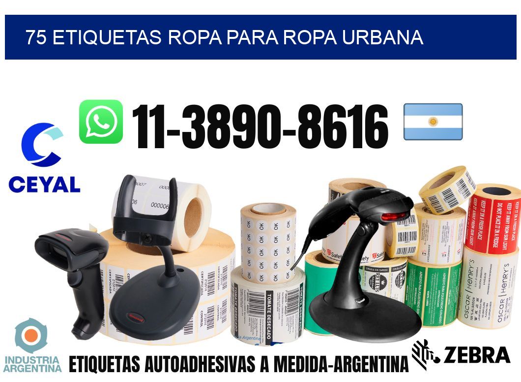 75 Etiquetas ropa para ropa urbana