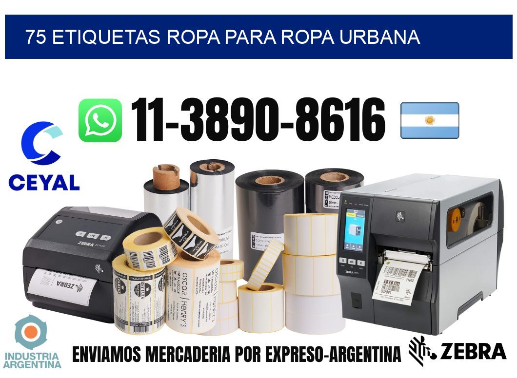 75 Etiquetas ropa para ropa urbana