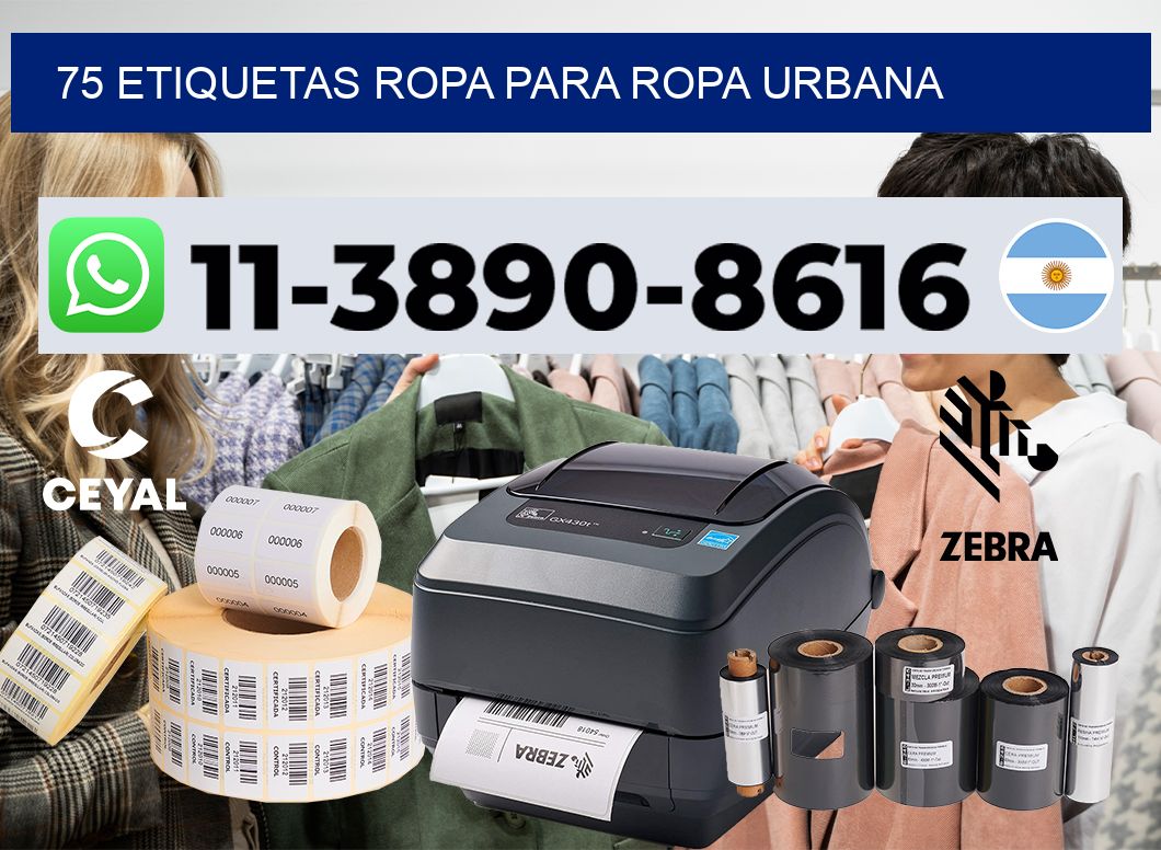75 Etiquetas ropa para ropa urbana