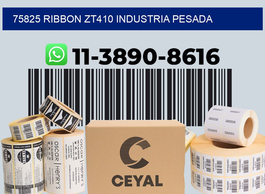 75825 ribbon zt410 industria pesada