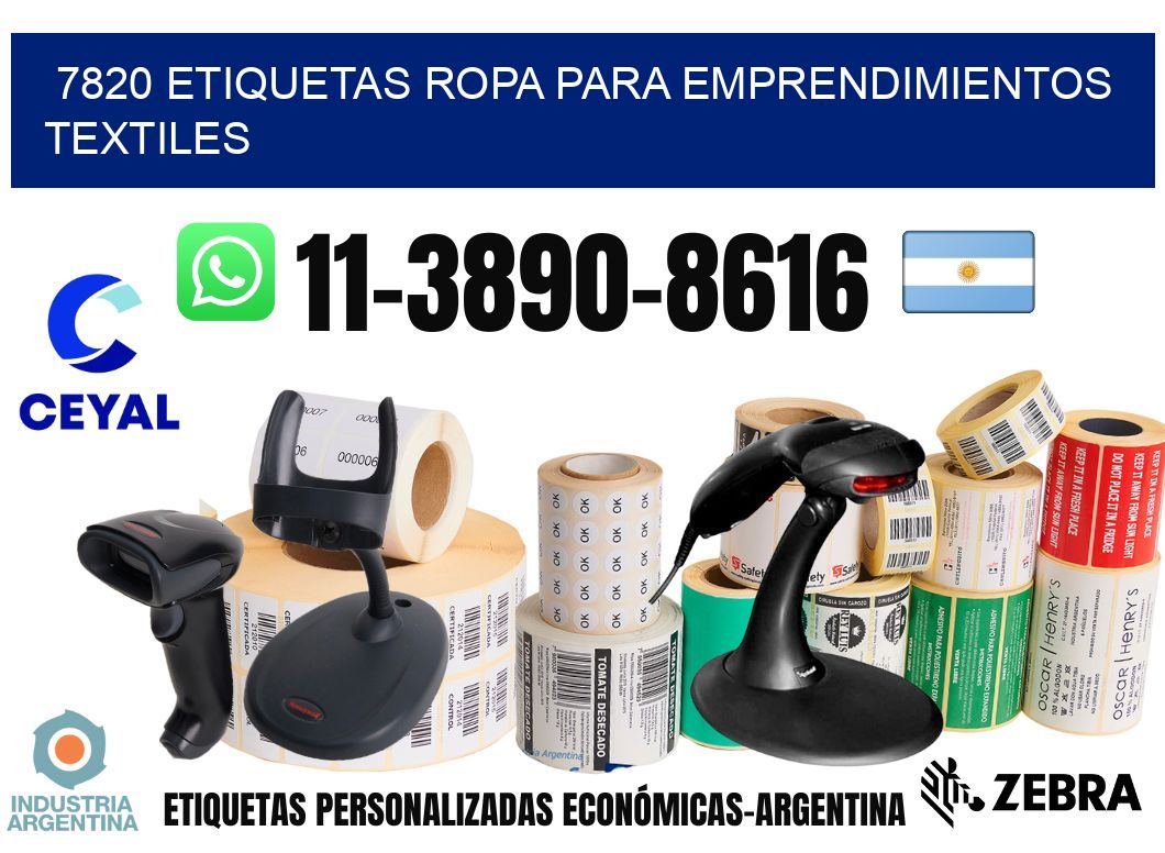 7820 Etiquetas ropa para emprendimientos textiles