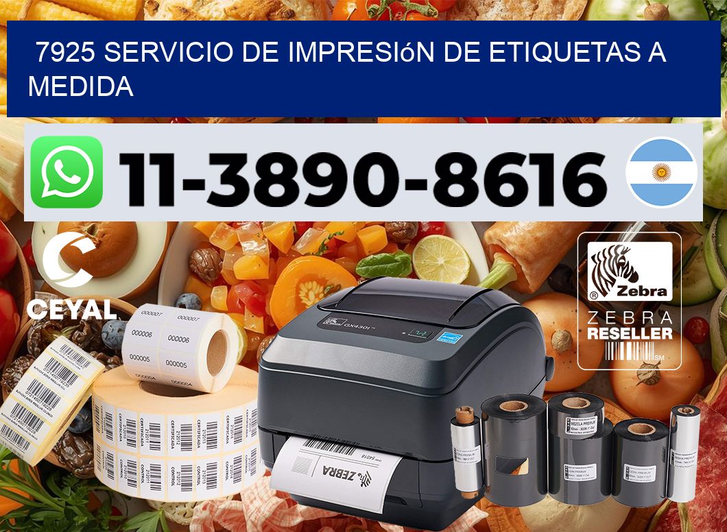 7925 Servicio de impresión de etiquetas a medida