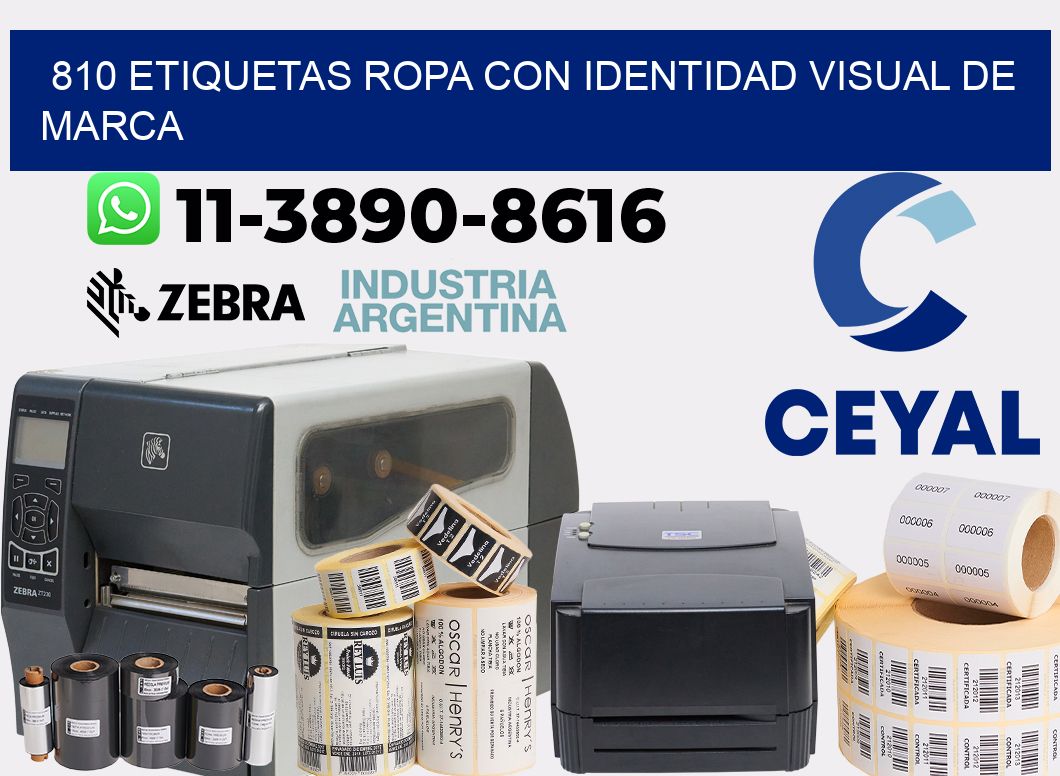 810 Etiquetas ropa con identidad visual de marca