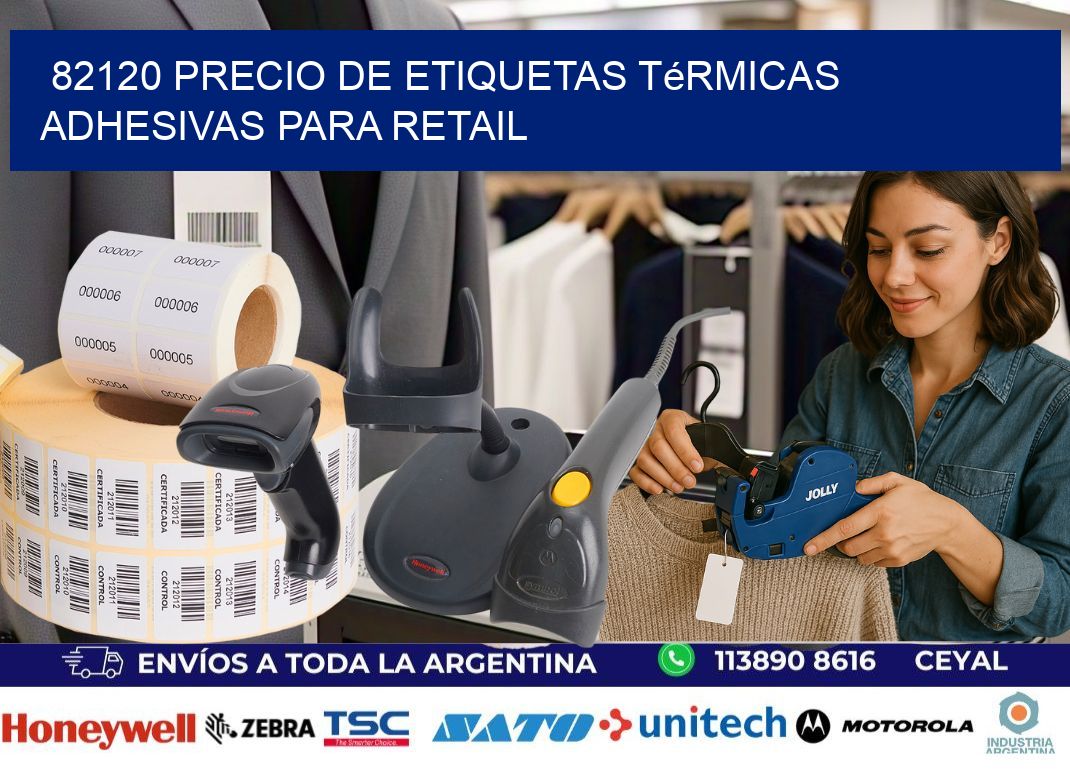82120 precio de etiquetas térmicas adhesivas para retail
